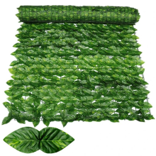 (50x300cm, Colorful Apple Leaf) 50×500cm Leaf Fence Ivy Privacy Screen Balcony Privacy Garden Leaves Fence Artificial Hedge Apple Leaf Outdoor Fence Decoration