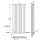 AICA (Double 1600x590mm, Anthracite) Designer Oval Column Radiator Central Heating 2