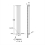 AICA (Double 1600x236mm, Black) Designer Oval Column Radiator Central Heating 2