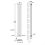 AICA (Double 1800x236mm, Black) Designer Oval Column Radiator Central Heating 2