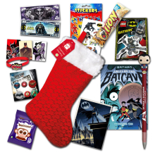 DC Comics Pre-filled Christmas Stocking - Packed with Batman, Justice League, Funko Pen & More (0010-2022-dc-stocking)