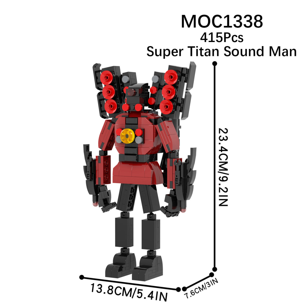 (Super) Skibidi Toilet man Toiletman Speakerman Building Blocks Toy