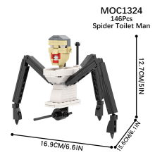 (Spider) Skibidi Toilet man Toiletman Speakerman Building Blocks Toy