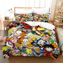 (12, Super King(220x260cm?) Anime seven dragon ball 3D digital printing three sets of four sets of single double King Super king duvet cover pillowcase