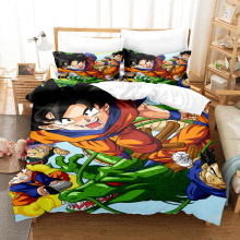 (1, Super King(220x260cm?) Anime seven dragon ball 3D digital printing three sets of four sets of single double King Super king duvet cover pillowcase