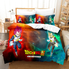 (15, Super King(220x260cm?) Anime seven dragon ball 3D digital printing three sets of four sets of single double King Super king duvet cover pillowcase