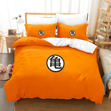 (19, King(220x240cm)) Anime seven dragon ball 3D digital printing three sets of four sets of single double King Super king duvet cover pillowcase