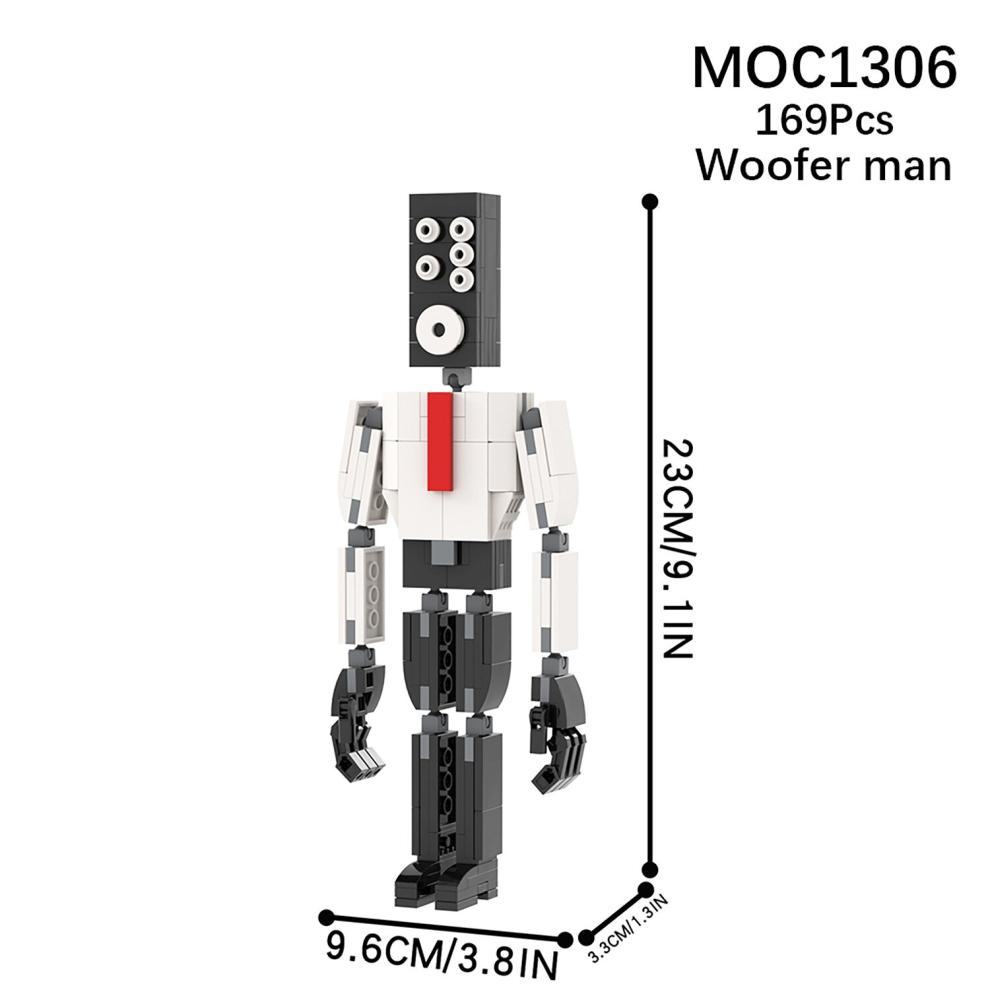 Photos - Construction Toy  Skibidi Toilet man Toiletman Speakerman Building Blocks Toy(Subwoofer)