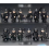 (Style G 12pcs+2jeep) 12pcs Military Soldiers Black SWAT Jeeps Minifigures Toys Fit Lego 7