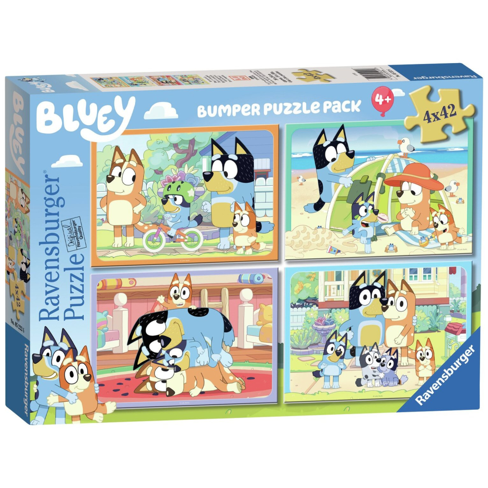 Bluey and Friends 4 X 42 Piece Jigsaw Puzzle