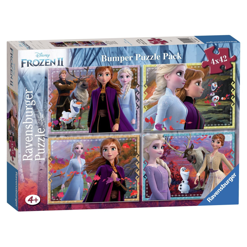 Disney Frozen 2 42 Piece Jigsaw Puzzle - Set of 4