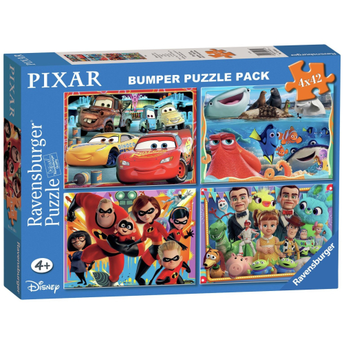 Disney Disney Pixar 4x42 Piece Bumper Pack Jigsaw Puzzle 1