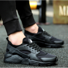 (Black, EU38=US6.5=UK5.5) Casual Men Comfortable City Running Trainers Sneakers Triple Shoes