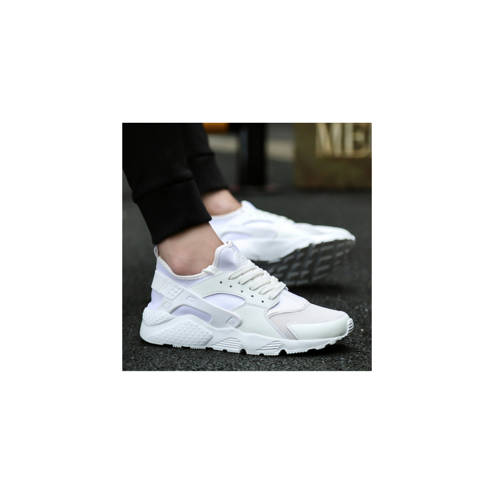 (White, Eu41=Us8=Uk7) Casual Men Comfortable City Running Trainers Sneakers Triple Shoes Black