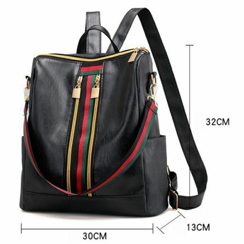 Women's Ladies Leather Backpack Anti-Theft Rucksack Travel Shoulder Bag Satchel 1