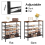 Living And Home 5-Tier Mesh Shelves Shoe Rack 5