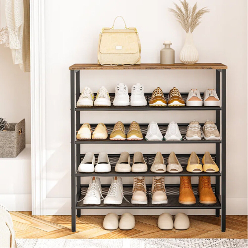 Living And Home 5-Tier Mesh Shelves Shoe Rack 1