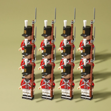 (12PCS British Fusilier) 21PCS British Royal Guards Honor Guard Minifigure Toy