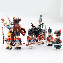 (Cavalry Regiment 2 Horses 8 Soldiers) 21PCS British Royal Guards Honor Guard Minifigure Toy