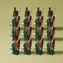 (12PCS 95th Rifles) 21PCS British Royal Guards Honor Guard Minifigure Toy