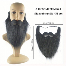 Unique Funny Long Fluffy Santa Claus Beard Props Halloween Cosplay Costume Props Party Decors Photography Props Stage Performance Accessories
