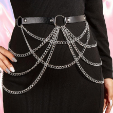 Halloween Gothic Punk Style Waist Chain Belt Body Chain Belt Girls Belt