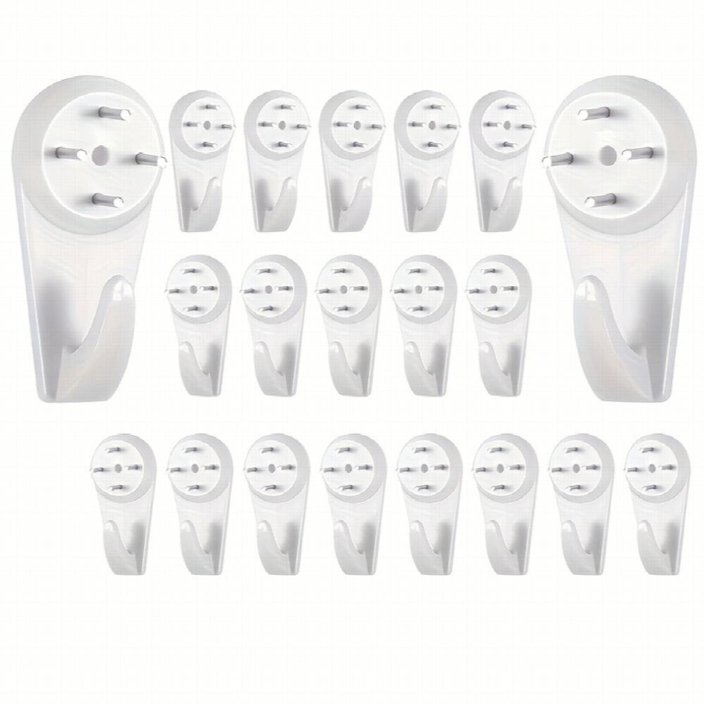 20 Invisible Nail Wall Screws And Hooks Wall Mounted Projector Screen Frame Frame Frame Hook Hard Wall Hook Frame Seamless Hook Wall Nail Cross Stitch-image-OPC-PD7C8JG-NEW