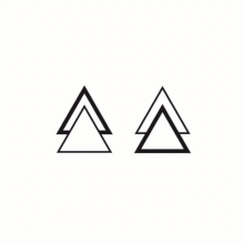 Abecome 1PC Small Triangle Small Fresh Stable Triangle Couple Sisters Herbal Waterproof Lasting Tattoo Sticker