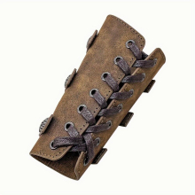 1pc 1pair Viking Renaissance Arm Guard Medieval PU Leather Buckle Arm Guard Halloween Christmas Cosplay Costume Party Play Decors LARP Photography Pro