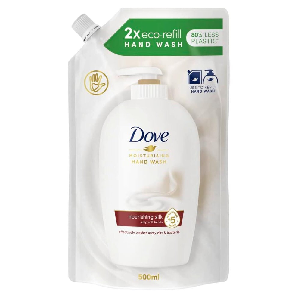 DOVE LIQUID HAND WASH REFILL SILK 500ML