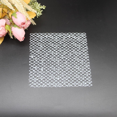 Fish Scale Pattern Painting Template For Journal Diary Notebook 2