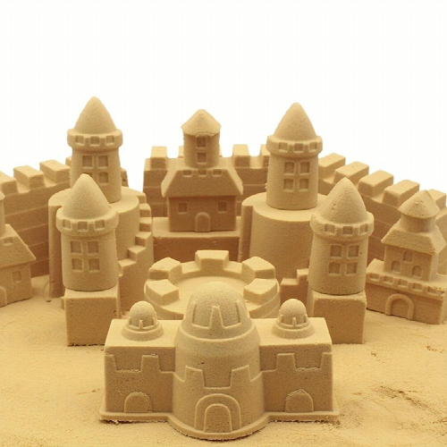Educational Childrens Toy Sand Set Harmless Funny Sand With Mold Random 2 Molds 1