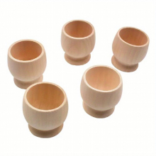 1pc DIY Childrens Painted Toys Wooden Simulation Egg Bottom Rest Easter Creative Doodle Wooden Bead Decoration