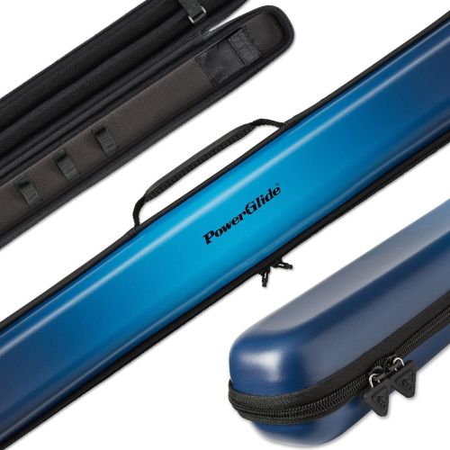 PowerGlide Snooker Svartur Blau 2 Stück Queue Koffer