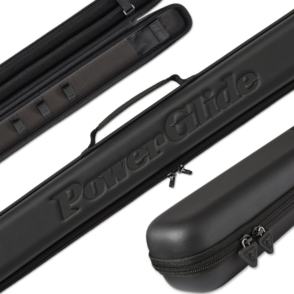 PowerGlide Snooker Svartur 3/4 piece Cue Case