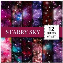 12pcs Constellation Style Scrapbook Paper Pads 15 24x15 24 Cm Sided Scrapbook Decoupage Paper For DIY Crafts Journaling Scrapbook Supplies Suitable Fo