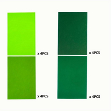 20pcs Christmas Green Felt Fabric Sheets St Patricks Palm Leaf Soft Non Woven Assorted Felt Fabrics Squares Sewing Patchwork Felt Craft For Christmas
