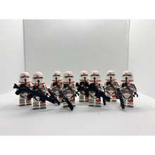 8x 212th Airborne Paratrooper Clone Trooper Mini Figures Star Wars Revenge of the Sith Clone Trooper