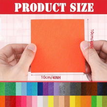40pcs 10 X 10 Mixed DIY Square Non woven Fabric 1mm Thick Craft Felt Blocks Used For DIY Manual And Sewing Projects