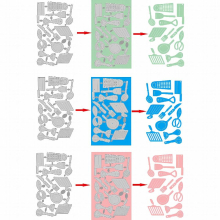 1pc Demountable Kitchenware Set DIY Metal Steel Mold For Handcraft Paper Art Embossed Etching Cutting Mold Cutting Dies