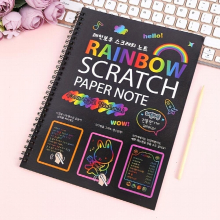 10pcs Large Size Scratch Painting Coloring Book For Children