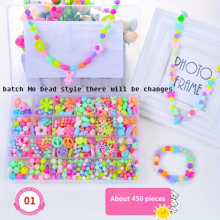 24 Bead Stringing Toys DIY Bracelets And Necklaces With Bead Weaving Materials Package