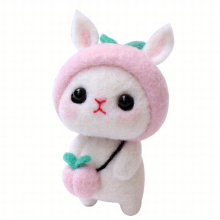 1pc Rabbit Toy Suit Wool Felt DIY Material Package Holiday Birthday Gift