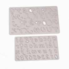 2Packs Large Metal Alphabet Letters Large Cutting Dies Stencils With A Lowercase Uppercase Letters And Numbers For DIY Craft Scrapbooking Decorative P