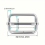20pcs Sliding Buckle Metal Triangle Slide Rectangle Adjustable Webbing Slider For Purse Making Bag Making DIY Accessories Silvery 1