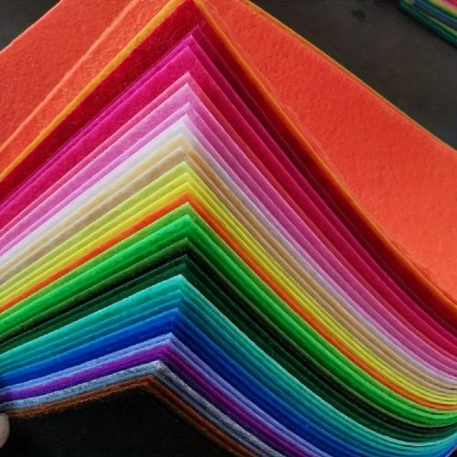 40pcs Assorted Mini Felt Fabric Sheets Patchwork Sewing DIY Craft Felt Fabric Sheet Assorted Felt Pack DIY Craft Squares Nonwoven 2