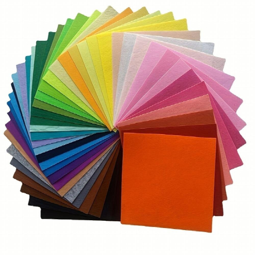 40pcs Assorted Mini Felt Fabric Sheets Patchwork Sewing DIY Craft Felt Fabric Sheet Assorted Felt Pack DIY Craft Squares Nonwoven