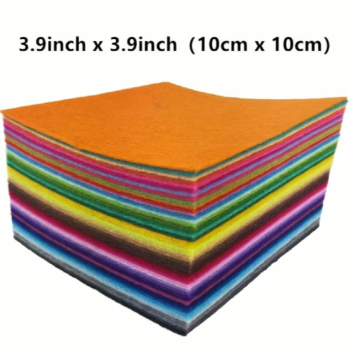40pcs Assorted Mini Felt Fabric Sheets Patchwork Sewing DIY Craft Felt Fabric Sheet Assorted Felt Pack DIY Craft Squares Nonwoven 1