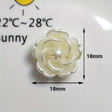 10 Pcs Cream Flat Back Cabochons For Phone Case Decorations & Jewelry Making
