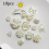 10 Pcs Cream Flat Back Cabochons For Phone Case Decorations & Jewelry Making 3